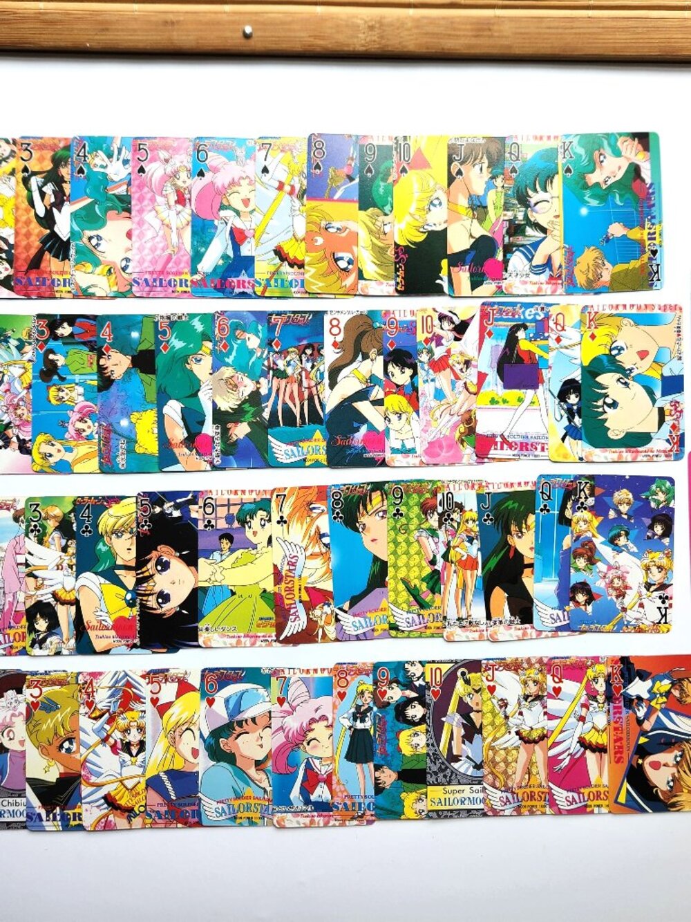 Vintage 1996 Sailor Moon Sailor Stars Playing Cards Complete Deck Power Memorial